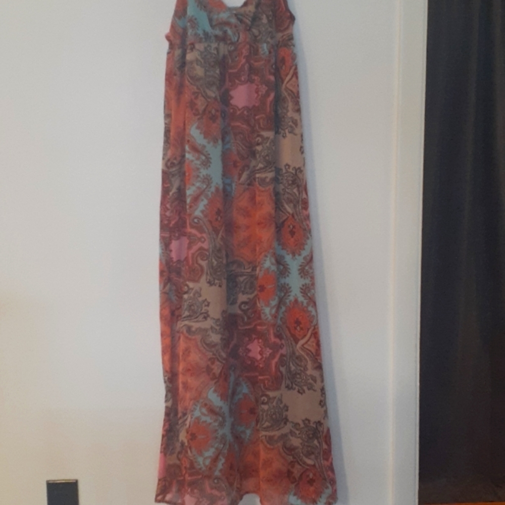 Large colorful maxi dress